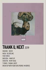 Ariana Thank U Next Album Poster Film Posters Minimalist Music Poster Design Movie Posters Minimalist