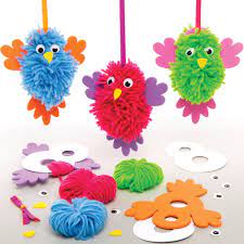 Verschüttet wurde, unter der vulkanasche aber weitgehend konserviert blieb. Pompon Bastelsets Vogel Baker Ross