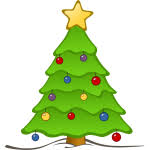 65 christmas clip art black and white vector / images. Christmas Tree Black And White Free Svg