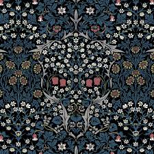 Blackthorn Wallpaper Teal William Morris Wallpaper Art Nouveau Wallpaper Morris Wallpapers