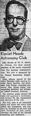 HISTORY OF THE TWIN CITY AMATEUR ASTRONOMERS