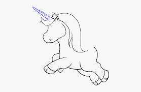 Unicorn clipart black and white easy. How To Draw Unicorn Easy Unicorn Drawing Hd Png Download Kindpng
