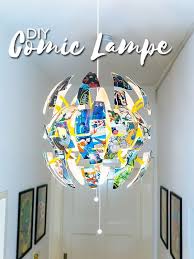 Ikea Hack Dc Comic Lampe Selber Machen Mit Uhu Lampen Selber Machen Ikea Lampen Lampenschirm Kinderzimmer