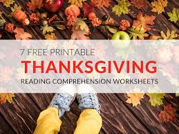 This resource includes a reading passage and seven multiple choice questions. Thanksgiving Reading Comprehension Worksheets For Grades 1 5 Pdf Printables