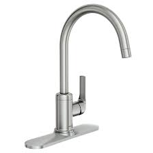Single handle kitchen faucet manufacturers & suppliers. Moen Single Lever Charmant Kitchen Faucet Stainless Steel 87446srs Reno Depot