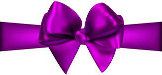 Purple Ribbon With Bow Png Clip Art Clip Art Purple Ribbon Bows