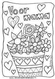 In nederland valt moederdag op de tweede zondag in mei. Kleurplaat Mama My Col Page