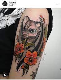Neotraditional Bat Tattoo Neotraditionaltattoo Neotrad Battattoo Neotraditionalbat Letuchayamyshneotrad Tattoos Bat Tattoo Traditional Tattoo Animals