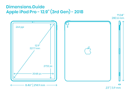 Amazon's choicefor ipad pro 2018. Apple Ipad Pro 12 9 3rd Gen 2018 Dimensions Drawings Dimensions Com