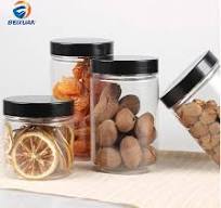 Food Grade 200ml Nut Jar Packaging Jar Pet Plastic Jar with ...