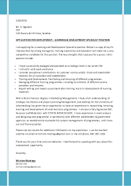 Sample of motivation letter helps an alternate sort of individual for an alternate sort of position. Covering Letter Cv For Learning Development Specialist