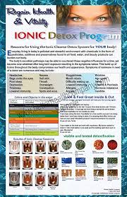 ion detox ionic foot bath spa chi cleanse promotional poster