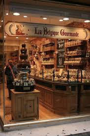 Chocolate Fountain In Brussels Belgium Chocolate Store La Belgique Gourmande Belgian Gastronomy This Is Where I Bought Som With Images Belgium Chocolate Chocolate Stores