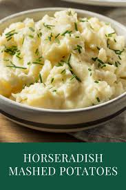 Horseradish Mashed Potatoes Horseradish Mashed Potatoes Veggie Dishes Yummy Side Dish