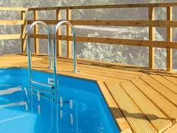 Weka Swimmingpools Sonnendeck 1 Grosse 111 X 215 Starke 45 Farbe Kdi Holzpool Pool Pool Holz