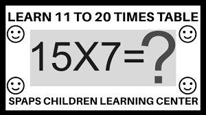 Multiplication Tables 11 To 20 For Kids Learn 11 To 20 Times Tables Quiz In 2020 Kids Learning Times Tables Multiplication Table