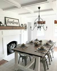 The fancy farmhouse dining room table decor isn't just a social affair spot for relatives and companions, yet in addition a concentration in the house. 62 Farmhouse Dining Rooms And Zones To Get Inspired Digsdigs
