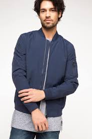 Defacto Marka Kolej Yaka Bomber Mont Vintage Karakteristik Gorunumu Ve Dar Kesim Modeliyle Tarzindan Asla Long Sleeve Tshirt Men Mens Long Sleeve Mens Tops