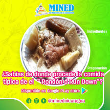 Check spelling or type a new query. Ministerio De Educacion Sur Twitter Sabias De Donde Procede La Comida Tipica De El Rondon O Run Down Descubrelo En Nuestra App Movil Comidas En Tiempo De Cuaresma Y