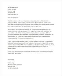 Free examples of employee evaluations. Formal Response Letter
