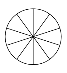 15 Fraction Pie Divided Into Tenths 10 Piece Pie Chart