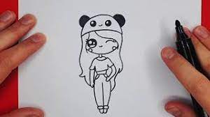 Ein baum, einen menschen, ein bild abzeichnen. Ein Kawaii Madel Zeichnen Einfach Sketch Youtube
