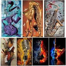 Love it or get your money back! Musical Instruments 5d Diamond Painting Kits Collect All 8 Designs Diamond Paintings Store