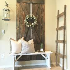 Farmhouse Style Decor Barn Door And Rustic Bench Farmhouse Style Decorating Decor Rustic Bench