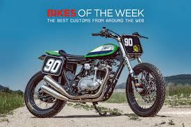 Custom Bikes Of The Week 23 August 2020 In 2020 Kawasaki W800 Flat Tracker Custom Bikes