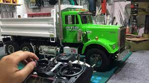 Rc tamiya custom kenworth tipper box dump trucks : King Hauler Dump Truck 1 14 Rc Son Mo Hinh Xe Ä'áº§u Keo Má»¹ Rc Youtube