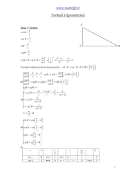 {\sin(2\alpha)=2 \cdot \cos \alpha \cdot \sin \alpha}. Sinteza Formule Trigonometrie