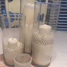 Aqua Blue Pearls White Pearls Vase Fillers Table Scatters Etsy Pearl Centerpiece Floating Candle Centerpieces Candle Centerpieces