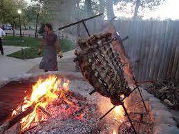 Fire Pit Cooking Argentine Style Fire Pit Cooking Open Fire Cooking Outdoor Cooking