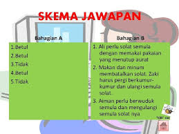 Soalan Kuiz Perkara Yang Membatalkan Solat Disediakan Oleh