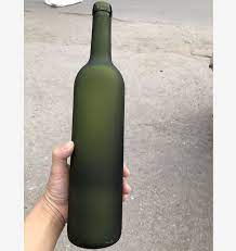Download Frosted Green 750ml Wine Glass Bottle With Cork Glass Bottles Wholesale