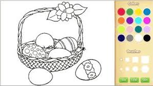 Online coloring pages for kids and parents. Online Easter Coloring Book