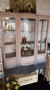 Jugendstil Vitrine Ombre Grey Oldrose Landhaus Mobel Wietze Shabby