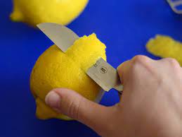 Hold the lemon firmly in one hand on a cutting. How To Zest A Lemon Without Special Tools