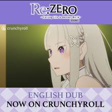 Crunchyroll Re Zero Season 2 English Dub Now Available Facebook