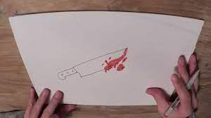 A knife that is covered in blood. How To Draw A Knife With Blood Youtube