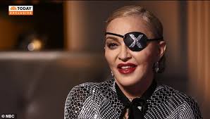 Her trip to buy kanye west's late registration is one of his earliest memories. Madonna Wears Eye Patch And Red Lipstick For Today Show Appearance Daily Mail Online
