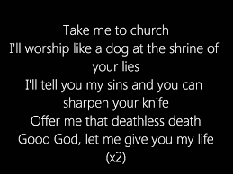 Hozier Take Me To Church Lyric Video Take Me To Church Hozier Internet Music