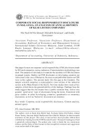 Cheng & co group of companies is embarking on the ambitious aim of providing corporate social responsibilities in the field of education through the establishment of cheng & co foundation on 23rd september 2011 with. Pdf Corporate Social Responsibility Disclosure In Malaysia An Analysis Of Annual Reports Of Klse Listed Companies Junior Tan Academia Edu