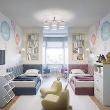Interior Design Kids Decor On Instagram Another Shared Boy Girl Room Idea Love The Separate Sitting Area Shared Girls Room Girl Room Small Kids Room