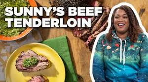The best way to prepare it is to trim it into chateaubriand and other choice cuts before cooking. Sunny Anderson S Easy Beef Tenderloin With Holiday Pesto The Kitchen Food Network Youtube