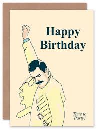 Freddie Mercury Birthday Card Queen Card Music Card Time To Party Bohemian Rhapsody Rock Star Freddie Mercury Birthday Birthday Cards Happy Birthday Cards