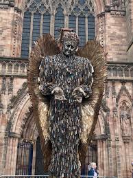 Knives out features a premise worthy of the grande dame of murder mysteries herself, agatha blanc observes, interviewing the family members one by one in front of an ominous sculpture made entirely. Heather Darwall Smith On Twitter Returned To Hereford And Squeezed In A Moment At The Cathedral To See This The Knife Angel A 27ft Tall 3 5 Ton Sculpture Of An Angel Made Out