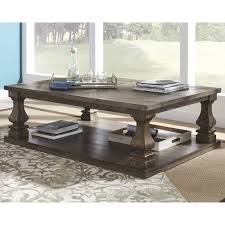 Johnelle Rectangular Cocktail Table Gray Signature Design By Ashley Coffee Table Living Room Coffee Table Living Room Table