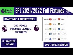 Fixtures 2022 epl EPL Fixtures