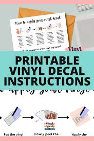 vinyl decal instructions printable card with illustrations 1306835 printables design bundles